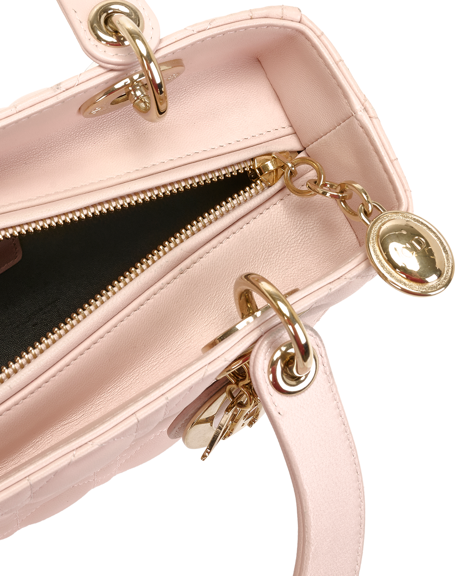 Medium Lady Dior, &pound;2,100, Handbags, Pink, Leather, Other view